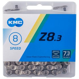 KMC řetěz Z8.3 7.1 mm, 114 čl. , 8 rychlostí , stříbrná/šedá